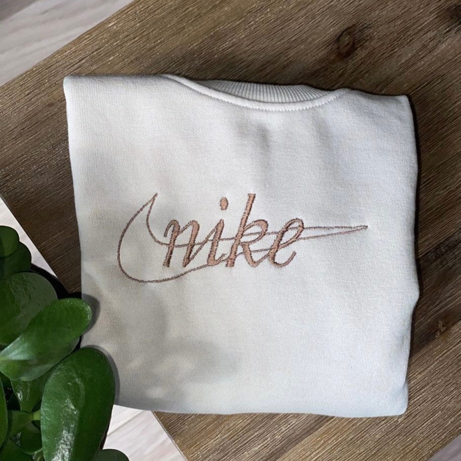 Sand cursive letter swoosh