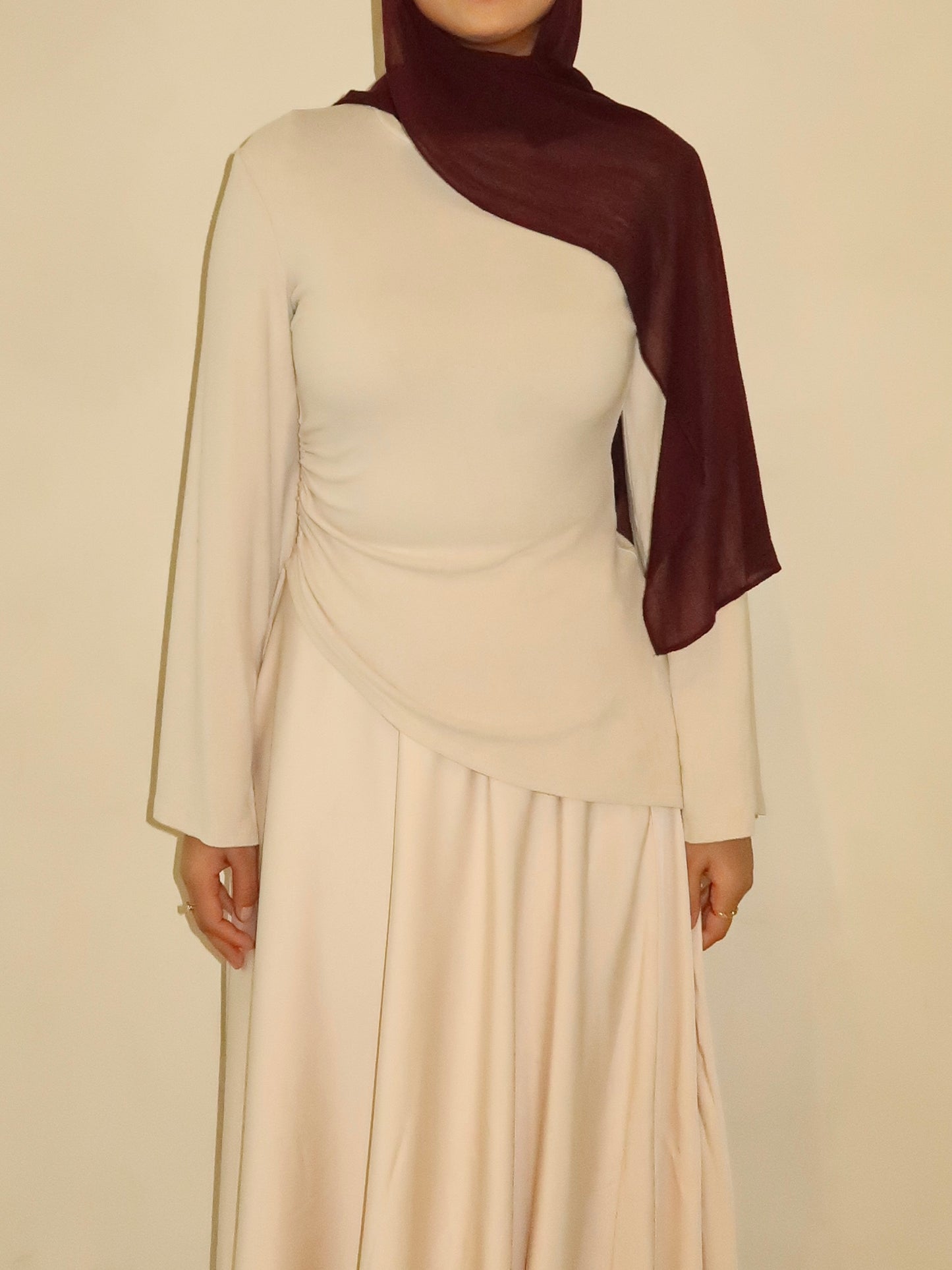 Ammara Asymmetrical Set - Pearl